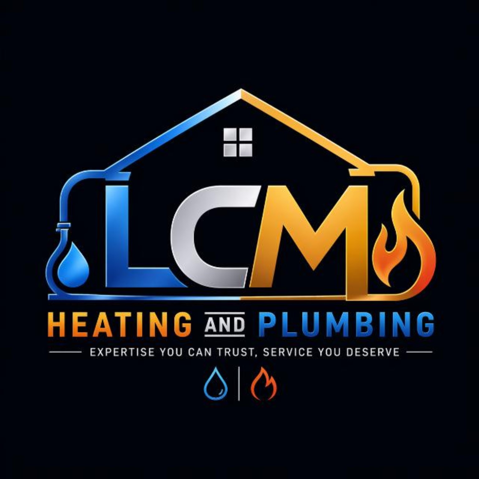 LCM Heating and Plumbing logo